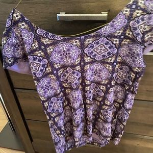 Purple paisley blouse 💜